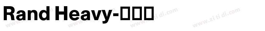 Rand Heavy字体转换